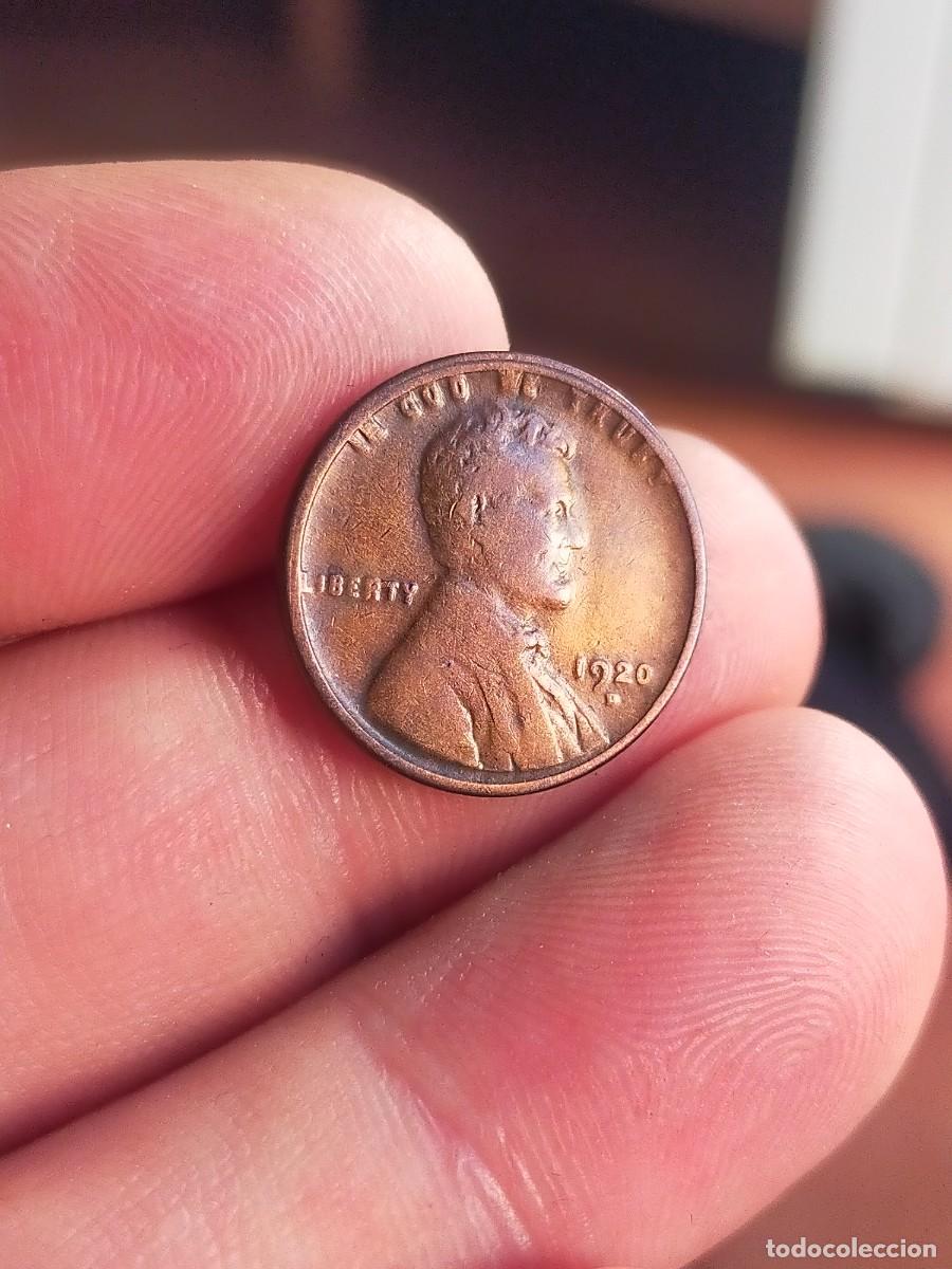 Monedas antiguas de Am&eacute;rica: MONEDA DE 1 UN CENTAVO CENT 1920 D DENVER USA ESTADOS UNIDOS AMERICA BUENA CONSERVACION