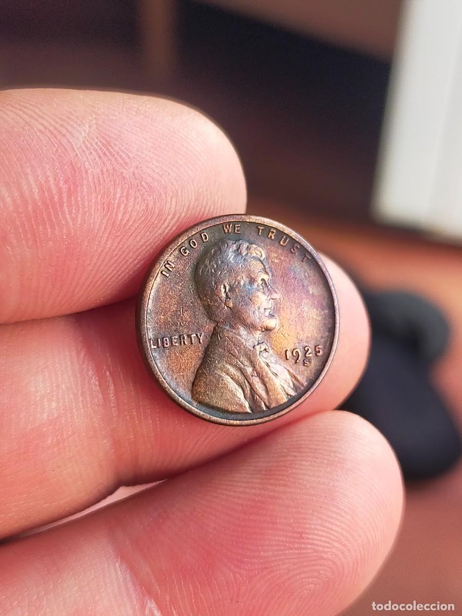 Monedas antiguas de Am&eacute;rica: MONEDA DE 1 UN CENTAVO CENT 1925 S SAN FRANCISCO USA ESTADOS UNIDOS AMERICA BUENA CONSERVACION