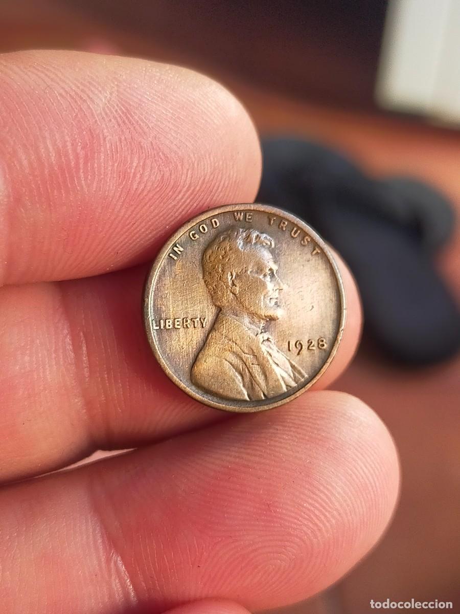 Monedas antiguas de Am&eacute;rica: MONEDA DE 1 UN CENTAVO CENT 1928 USA ESTADOS UNIDOS AMERICA BUENA CONSERVACION