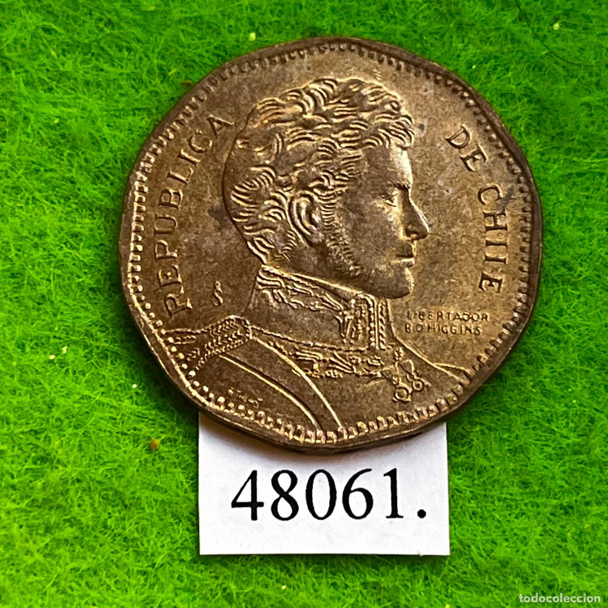 Monedas antiguas de Am&eacute;rica: Chile 50 pesos 2008, variante, error, CHIIE, sin L