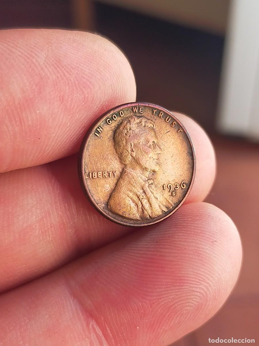 Monedas antiguas de Am&eacute;rica: MONEDA DE 1 UN CENTAVO CENT 1936 S SAN FRANCISCO USA ESTADOS UNIDOS AMERICA BUENA CONSERVACION