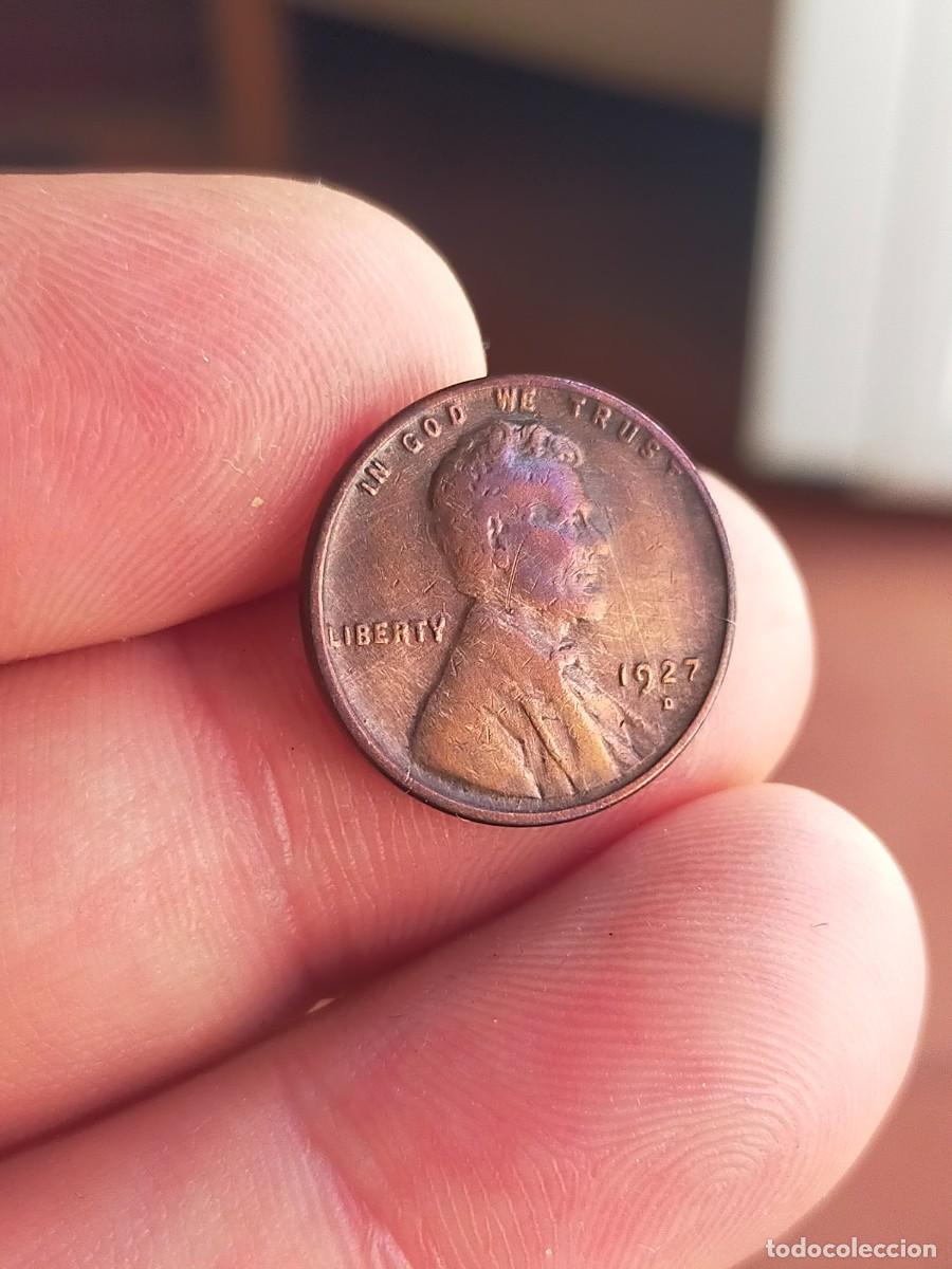 Monedas antiguas de Am&eacute;rica: MONEDA DE 1 UN CENTAVO CENT 1927 D DENVER USA ESTADOS UNIDOS AMERICA BUENA CONSERVACION