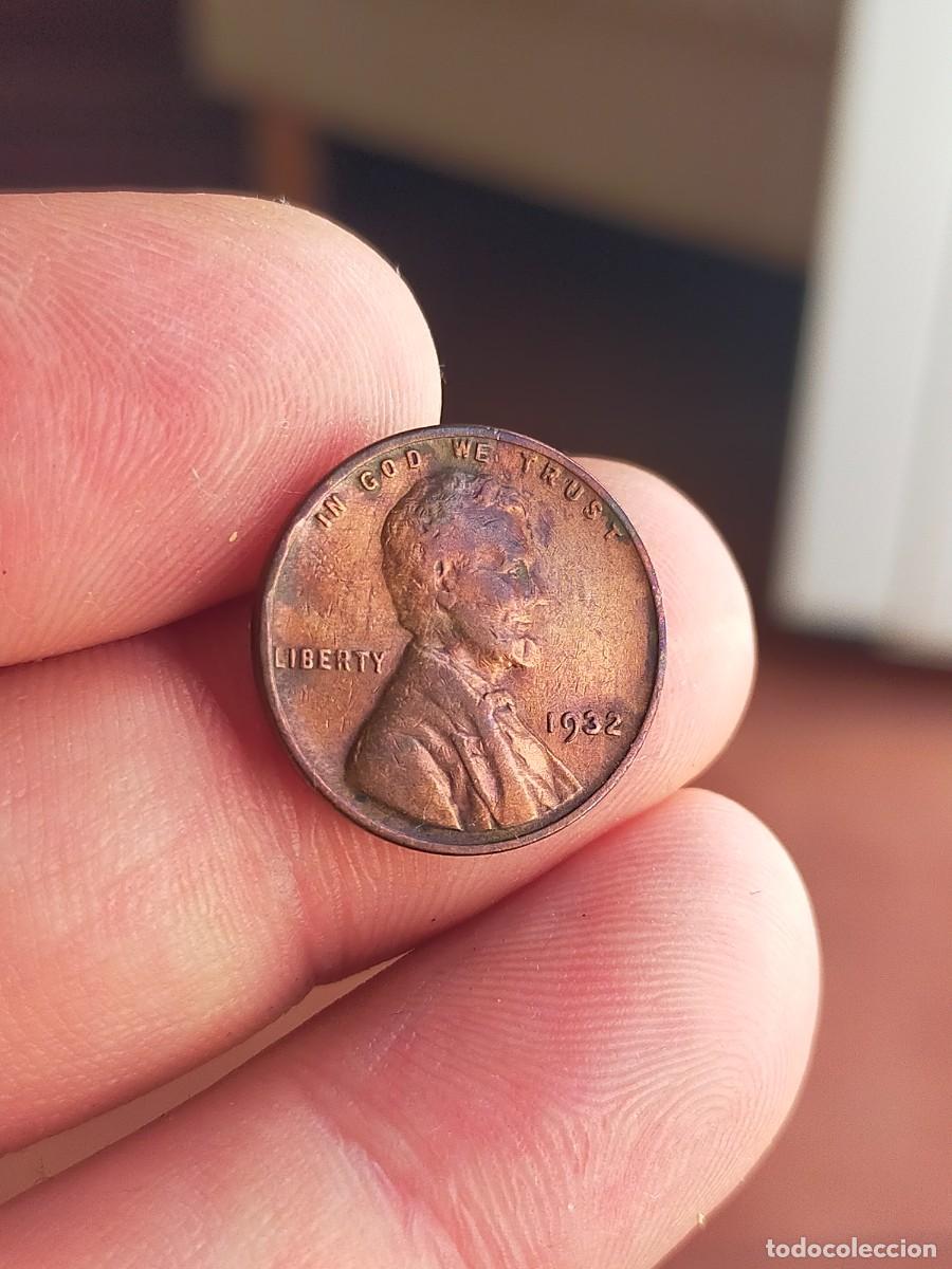 Monedas antiguas de Am&eacute;rica: MONEDA DE 1 UN CENTAVO CENT 1932 USA ESTADOS UNIDOS AMERICA BUENA CONSERVACION
