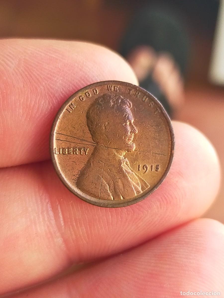 Monedas antiguas de Am&eacute;rica: MONEDA DE 1 UN CENTAVO CENT 1915 USA ESTADOS UNIDOS AMERICA BUENA CONSERVACION