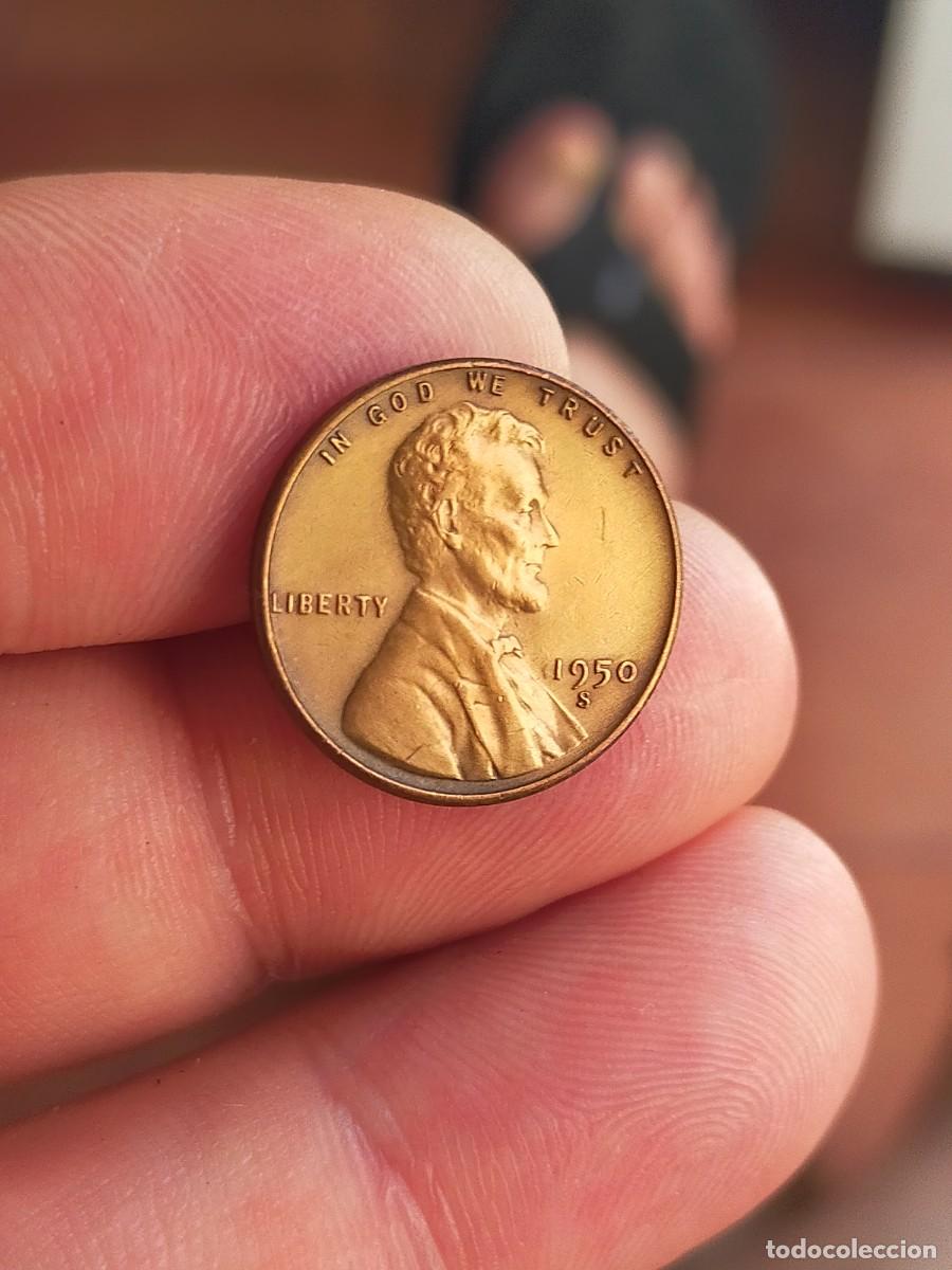 Monedas antiguas de Am&eacute;rica: MONEDA DE 1 UN CENTAVO CENT 1950 S SAN FRANCISCO USA ESTADOS UNIDOS AMERICA BUENA CONSERVACION