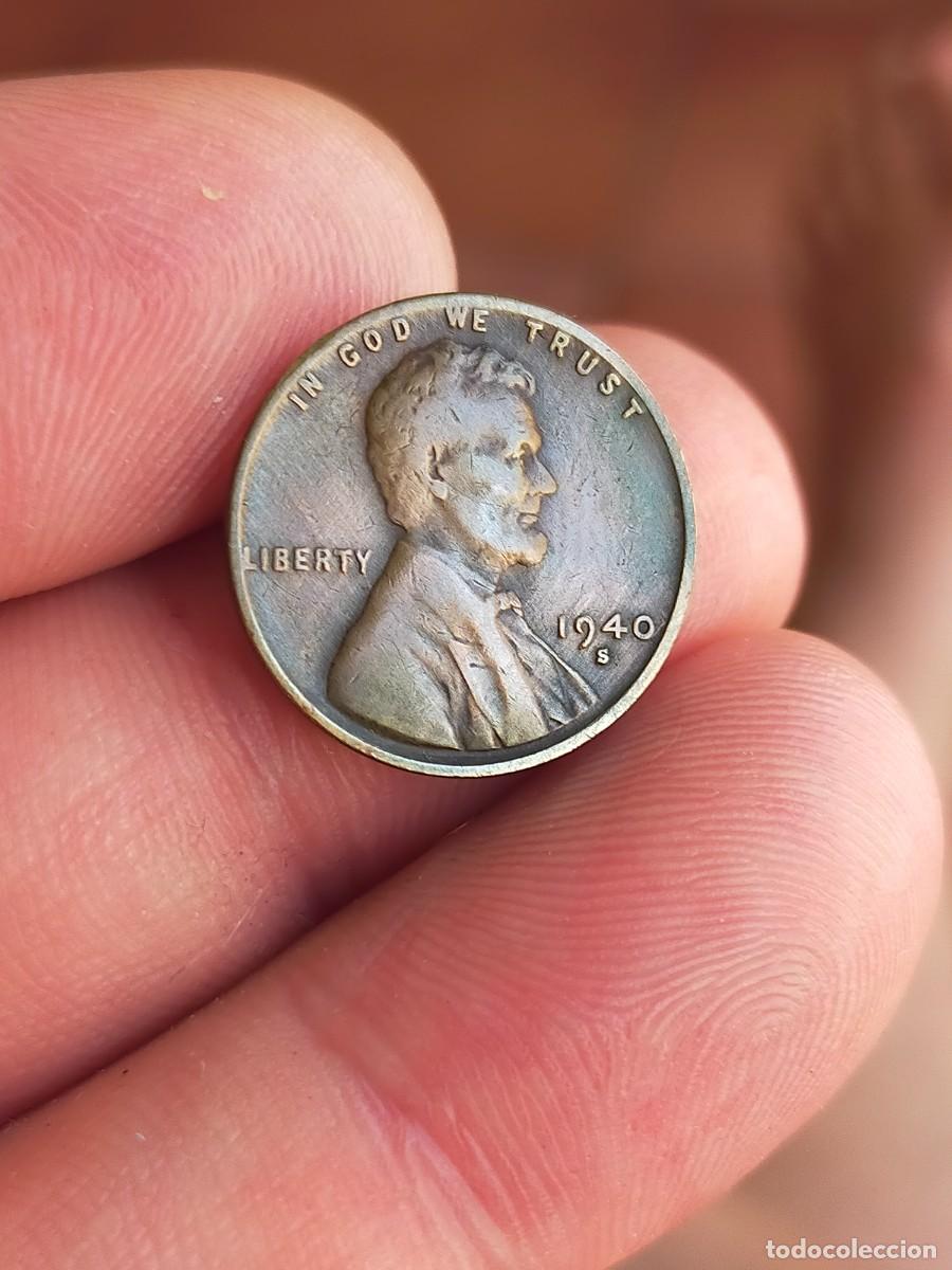 Monedas antiguas de Am&eacute;rica: MONEDA DE 1 UN CENTAVO CENT 1940 S SAN FRANCISCO USA ESTADOS UNIDOS AMERICA BUENA CONSERVACION