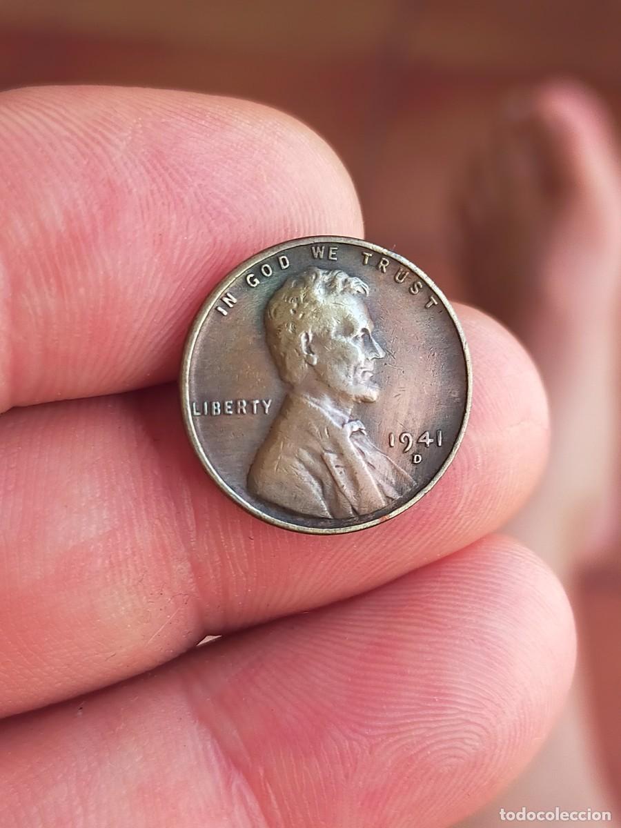 Monedas antiguas de Am&eacute;rica: MONEDA DE 1 UN CENTAVO CENT 1941 D DENVER USA ESTADOS UNIDOS AMERICA BUENA CONSERVACION