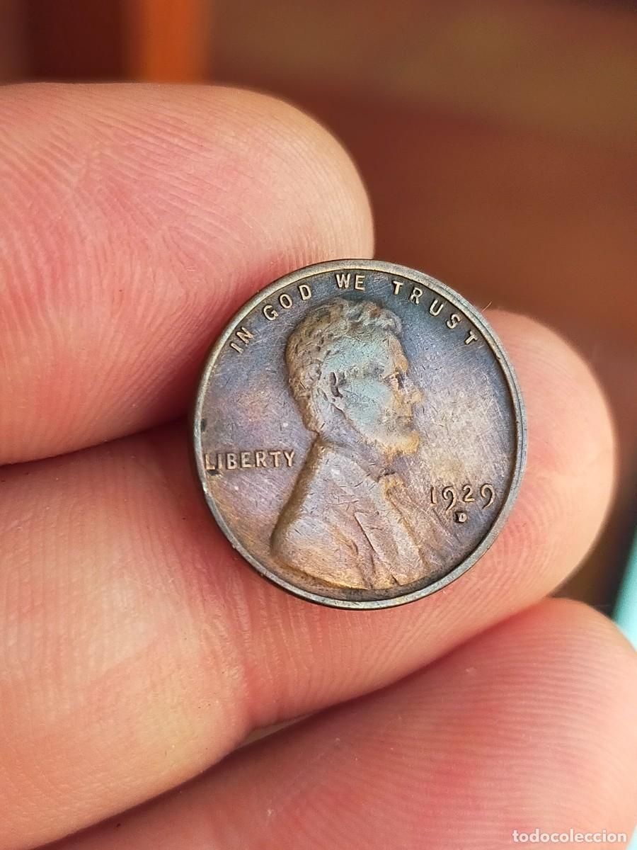Moedas antigas da Am&eacute;rica: MONEDA DE 1 UN CENTAVO CENT 1929 D DENVER USA ESTADOS UNIDOS AMERICA BUENA CONSERVACION
