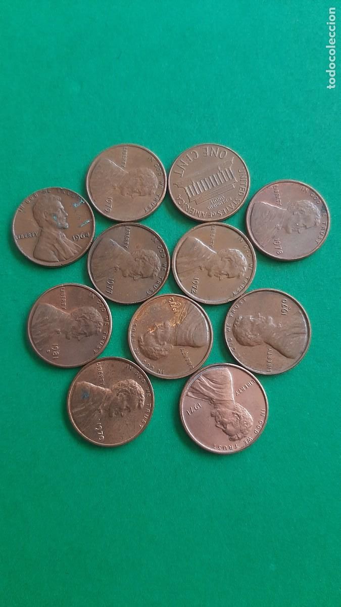 Monedas antiguas de Am&eacute;rica: (E.UNIDOS)(COBRE) LOTE DE MONEDAS