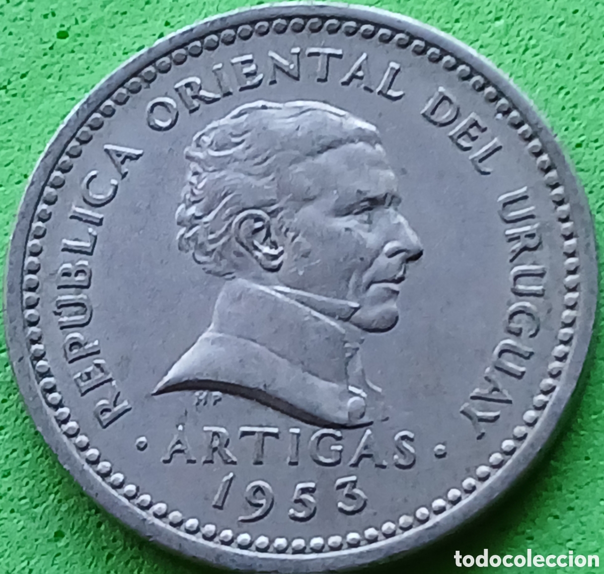 Monedas antiguas de Am&eacute;rica: Uruguay 5 centesimos 1953 km#34