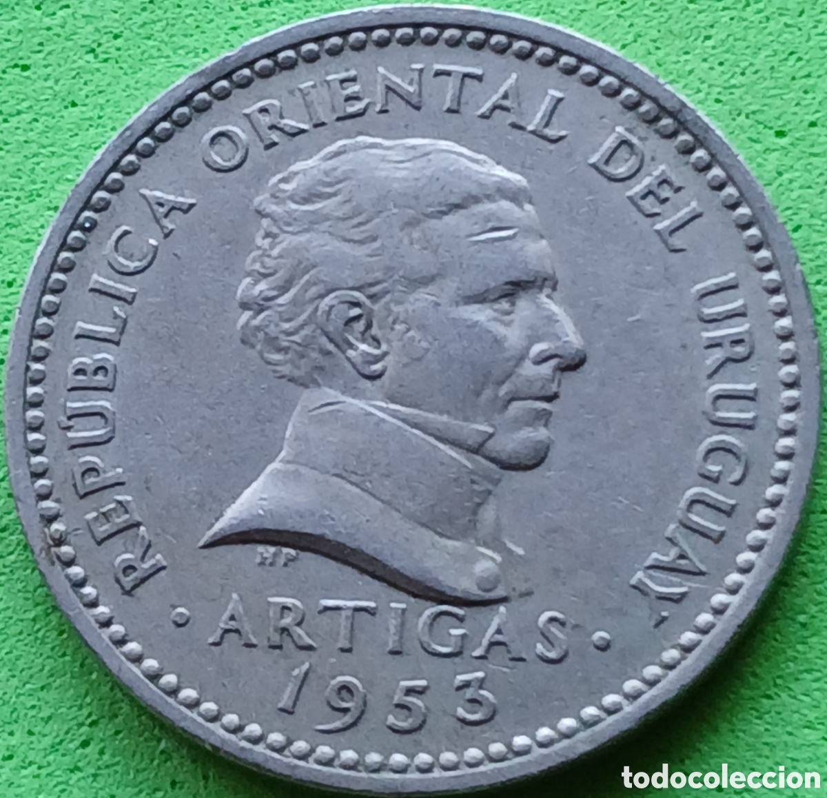 Monedas antiguas de Am&eacute;rica: Uruguay 10 centesimos 1953 km#35