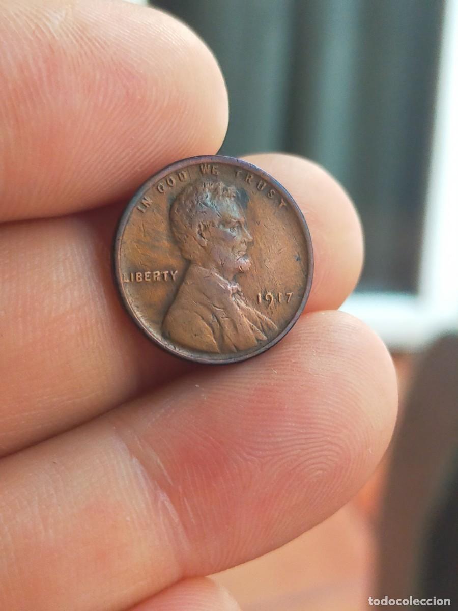 Monedas antiguas de Am&eacute;rica: MONEDA DE 1 UN CENTAVO CENT 1917 USA ESTADOS UNIDOS AMERICA BUENA CONSERVACION