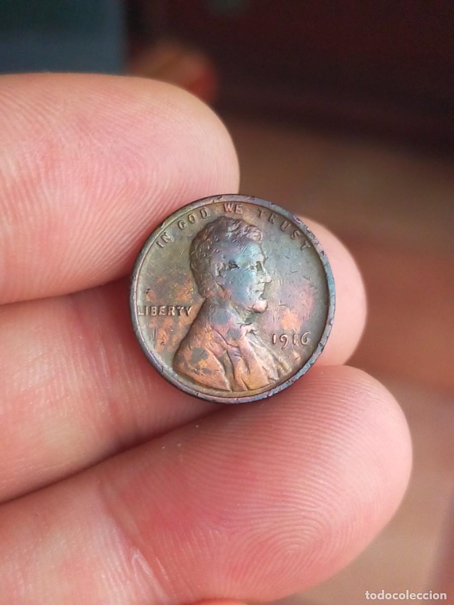 Monedas antiguas de Am&eacute;rica: MONEDA DE 1 UN CENTAVO CENT 1916 USA ESTADOS UNIDOS AMERICA BUENA CONSERVACION