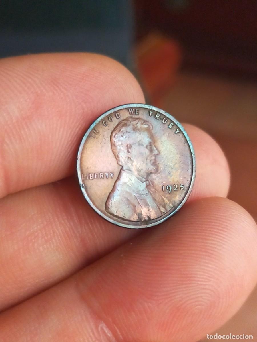 Monedas antiguas de Am&eacute;rica: MONEDA DE 1 UN CENTAVO CENT 1925 USA ESTADOS UNIDOS AMERICA BUENA CONSERVACION