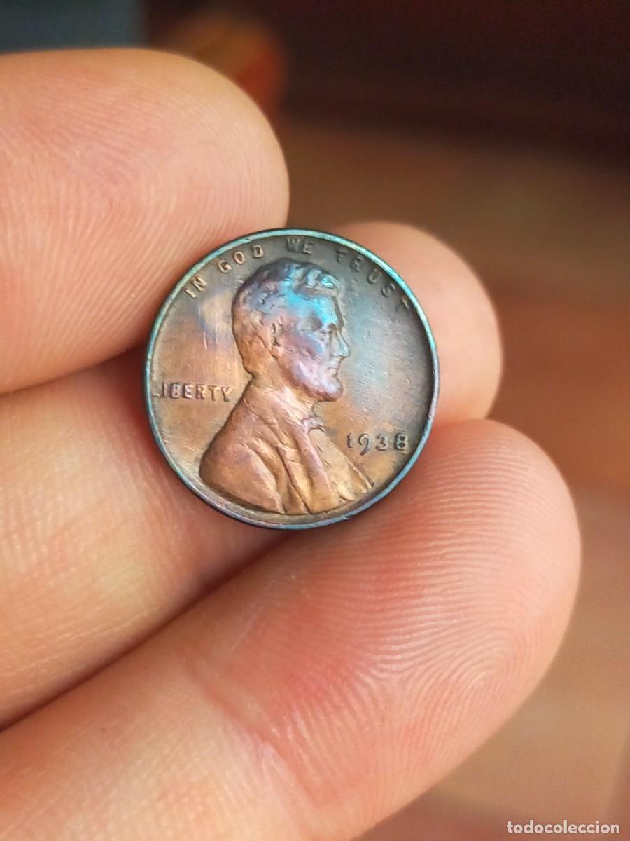 Monedas antiguas de Am&eacute;rica: MONEDA DE 1 UN CENTAVO CENT 1938 USA ESTADOS UNIDOS AMERICA BUENA CONSERVACION