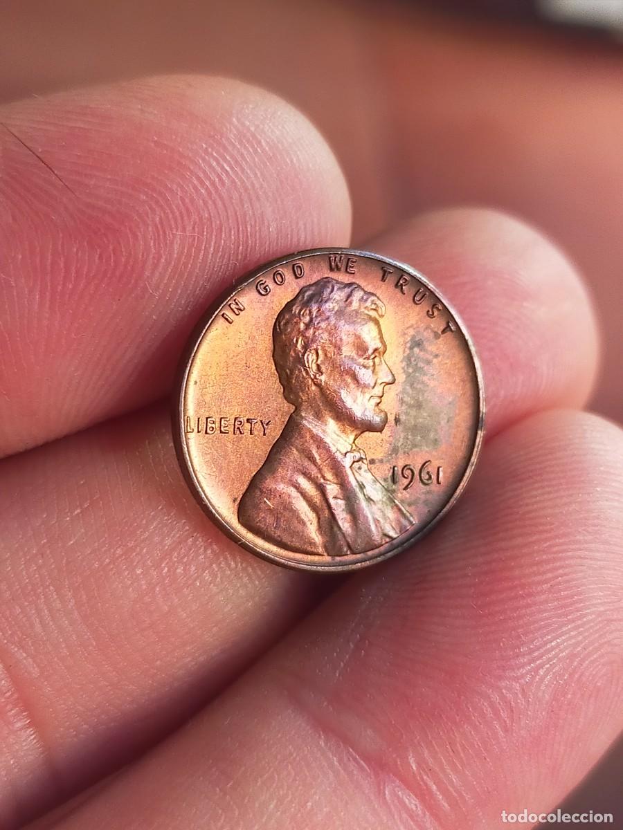 Monedas antiguas de Am&eacute;rica: MONEDA DE 1 UN CENTAVO CENT 1961 USA ESTADOS UNIDOS AMERICA MUY BUENA CONSERVACION
