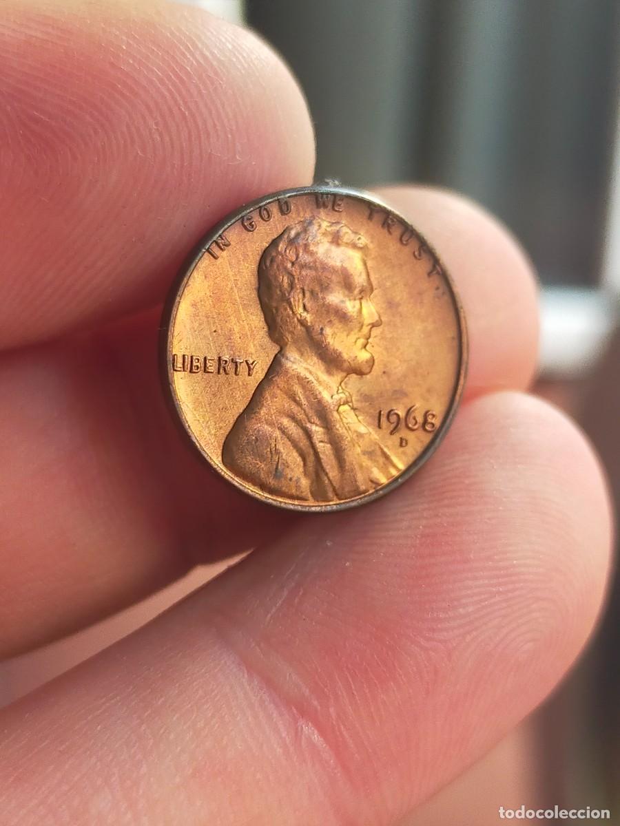Monedas antiguas de Am&eacute;rica: MONEDA DE 1 UN CENTAVO CENT 1968 D DENVER USA ESTADOS UNIDOS AMERICA MUY BUENA CONSERVACION