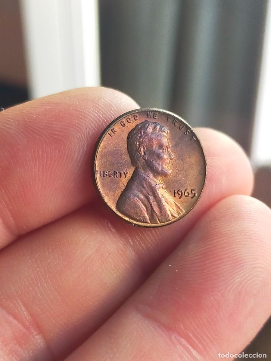 Monedas antiguas de Am&eacute;rica: MONEDA DE 1 UN CENTAVO CENT 1965 USA ESTADOS UNIDOS AMERICA MUY BUENA CONSERVACION