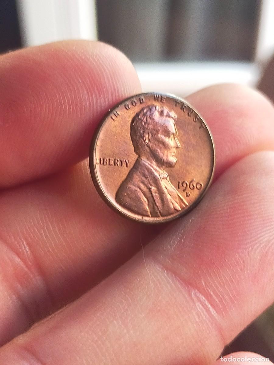 Monedas antiguas de Am&eacute;rica: MONEDA DE 1 UN CENTAVO CENT 1960 D DENVER USA ESTADOS UNIDOS AMERICA MUY BUENA CONSERVACION