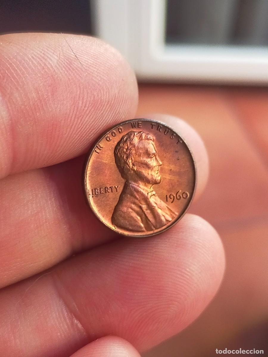 Monedas antiguas de Am&eacute;rica: MONEDA DE 1 UN CENTAVO CENT 1960 USA ESTADOS UNIDOS AMERICA MUY BUENA CONSERVACION