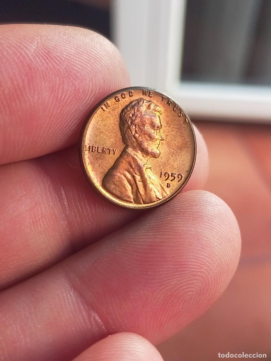 Monedas antiguas de Am&eacute;rica: MONEDA DE 1 UN CENTAVO CENT 1959 D DENVER USA ESTADOS UNIDOS AMERICA MUY BUENA CONSERVACION