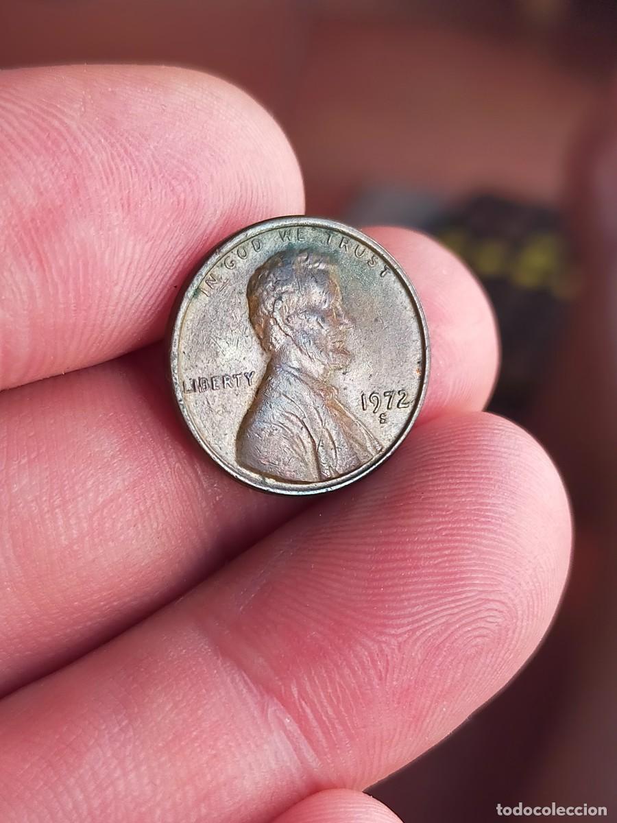 Monedas antiguas de Am&eacute;rica: MONEDA DE 1 UN CENTAVO CENT 1972 S SAN FRANCISCO USA ESTADOS UNIDOS AMERICA MUY BUENA CONSERVACION