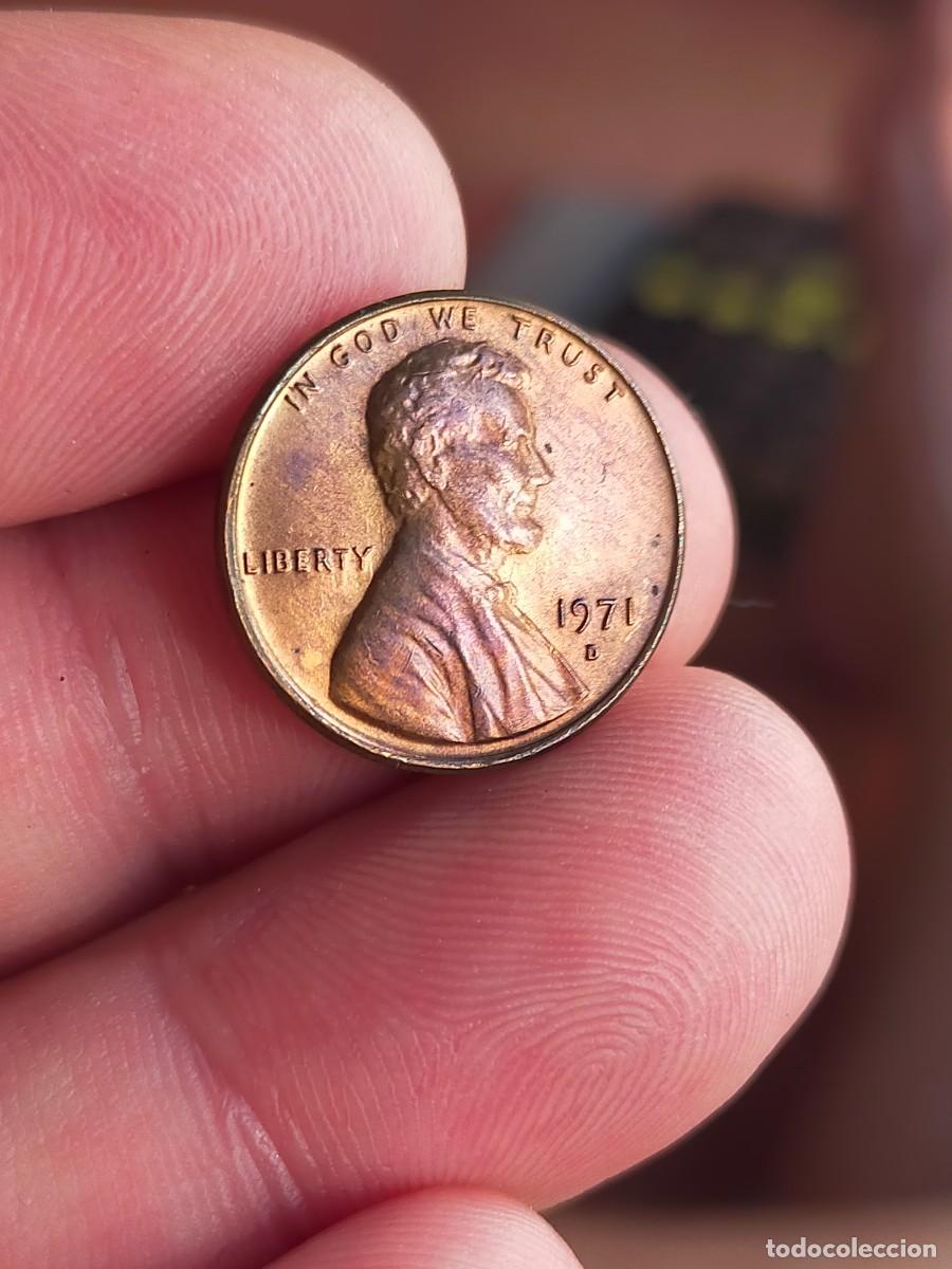 Monedas antiguas de Am&eacute;rica: MONEDA DE 1 UN CENTAVO CENT 1971 D DENVER USA ESTADOS UNIDOS AMERICA MUY BUENA CONSERVACION