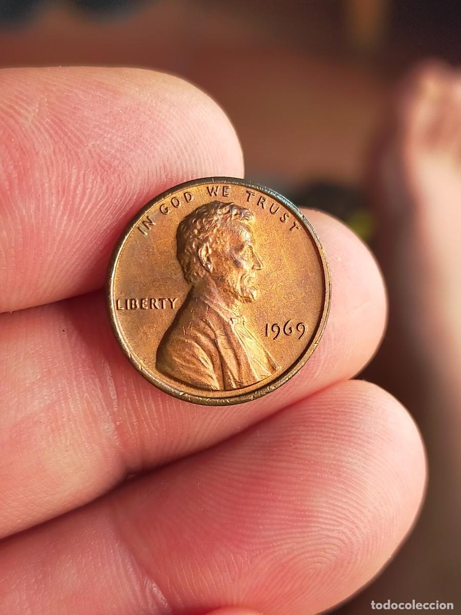 Monedas antiguas de Am&eacute;rica: MONEDA DE 1 UN CENTAVO CENT 1969 USA ESTADOS UNIDOS AMERICA MUY BUENA CONSERVACION