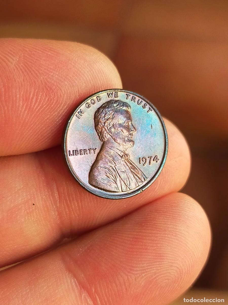 Monedas antiguas de Am&eacute;rica: MONEDA DE 1 UN CENTAVO CENT 1974 USA ESTADOS UNIDOS AMERICA MUY BUENA CONSERVACION