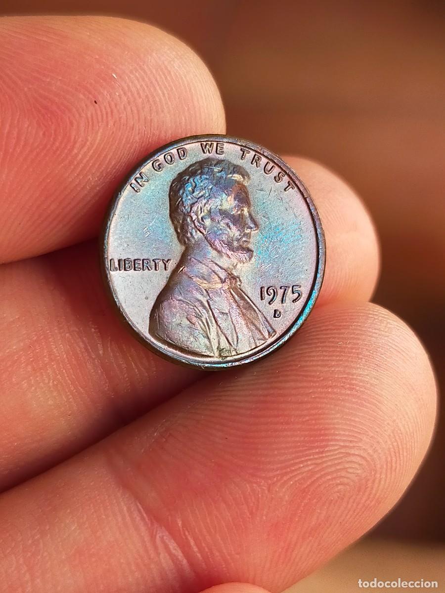 Monedas antiguas de Am&eacute;rica: MONEDA DE 1 UN CENTAVO CENT 1975 D DENVER USA ESTADOS UNIDOS AMERICA MUY BUENA CONSERVACION