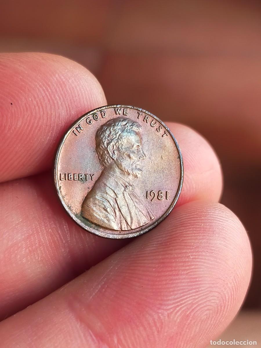 Monedas antiguas de Am&eacute;rica: MONEDA DE 1 UN CENTAVO CENT 1981 USA ESTADOS UNIDOS AMERICA MUY BUENA CONSERVACION