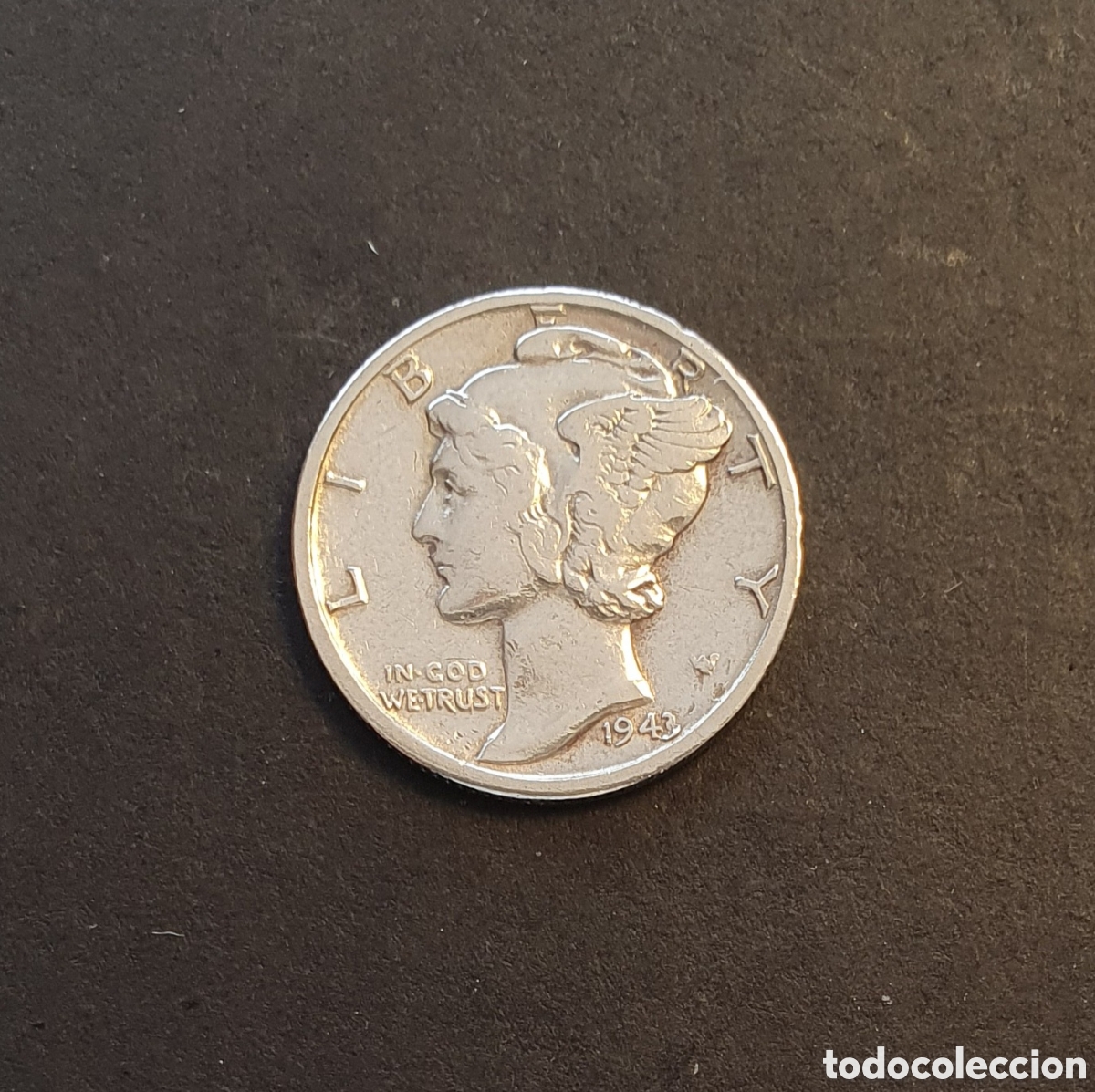 Monedas antiguas de Am&eacute;rica: EEUU 1 DIME PLATA 1943 SAN FRANCISCO