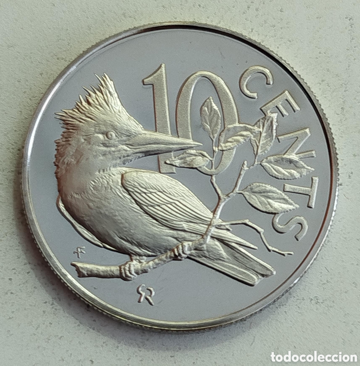 Monedas antiguas de Am&eacute;rica: Moneda 10 Centavos Islas V&iacute;rgenes Brit&aacute;nicas 1974