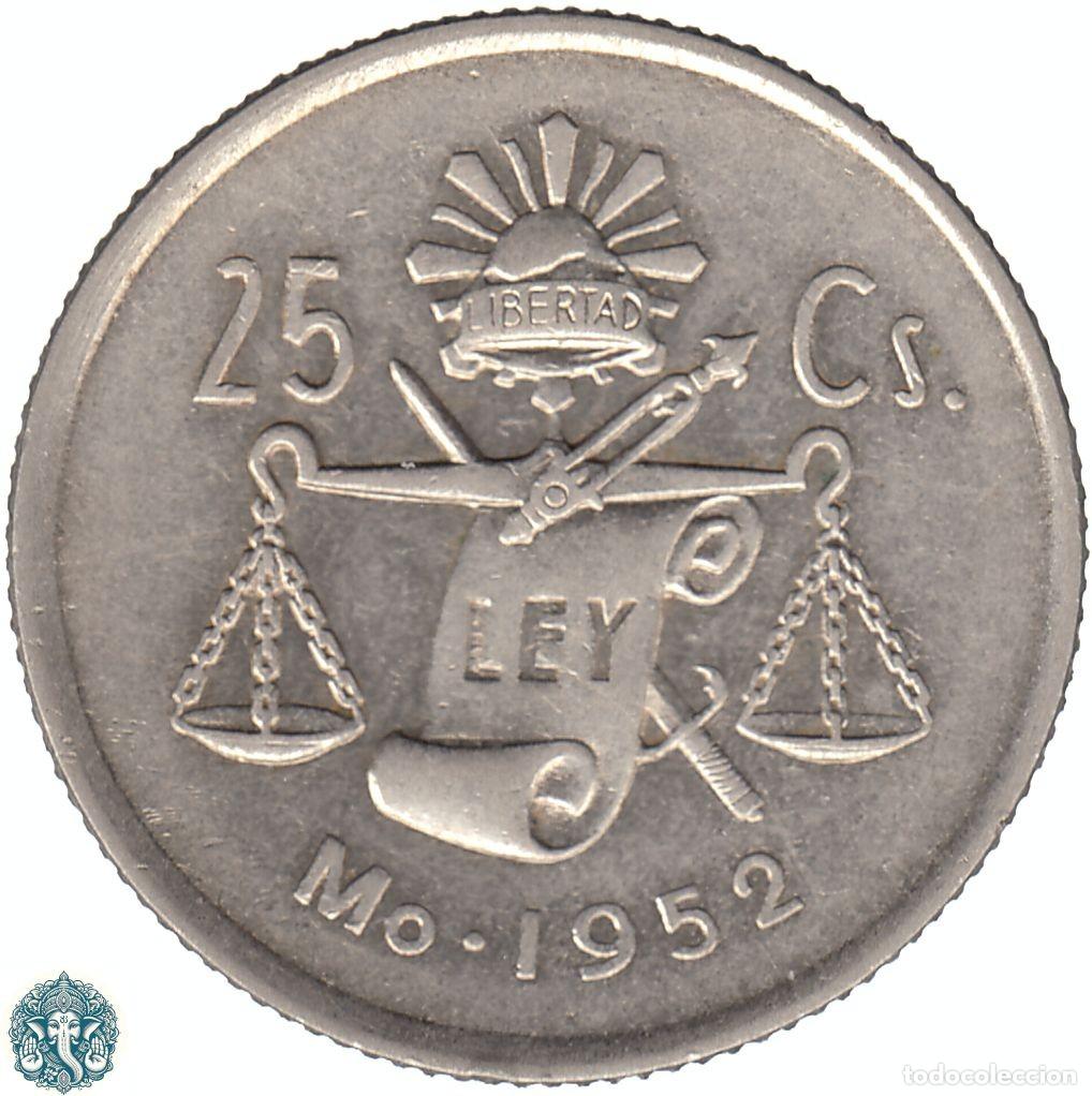 Old Coins of America: MEXICO 25 Centavos 1952 Plata 0.300 KM#443