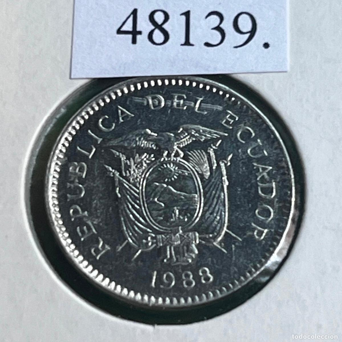 Monedas antiguas de Am&eacute;rica: Ecuador 50 centavos 1988