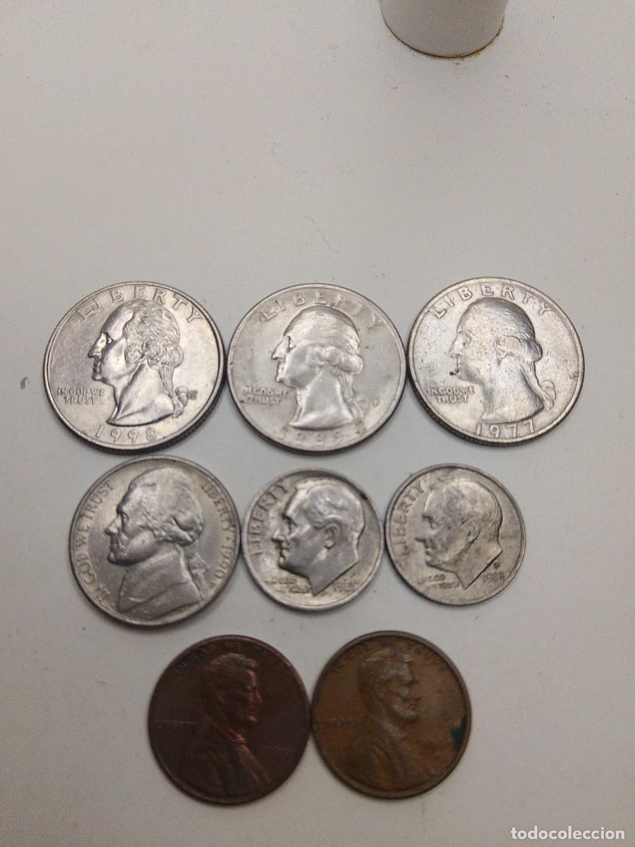 Monedas antiguas de Am&eacute;rica: Lote monedas estadounidense