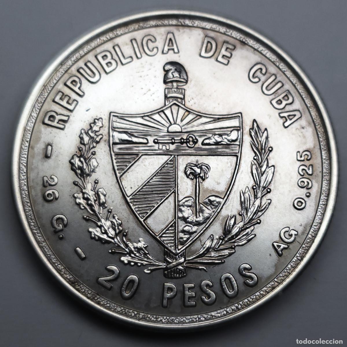 Old Coins of America: MONEDA PLATA CUBA 20 PESOS 1979 &rdquo;LA HABANA CUMBRE NO ALINEADOS&rdquo;