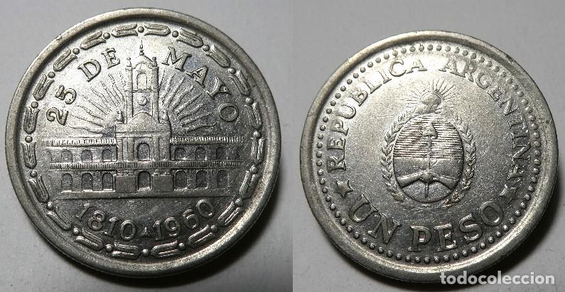 Monedas antiguas de Am&eacute;rica: Moneda de Argentina 1 Peso 1960