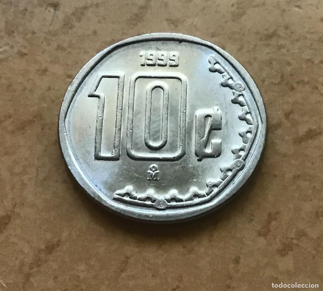 Monedas antiguas de Am&eacute;rica: 10 centavos de M&eacute;xico (M&eacute;jico). A&ntilde;o 1999