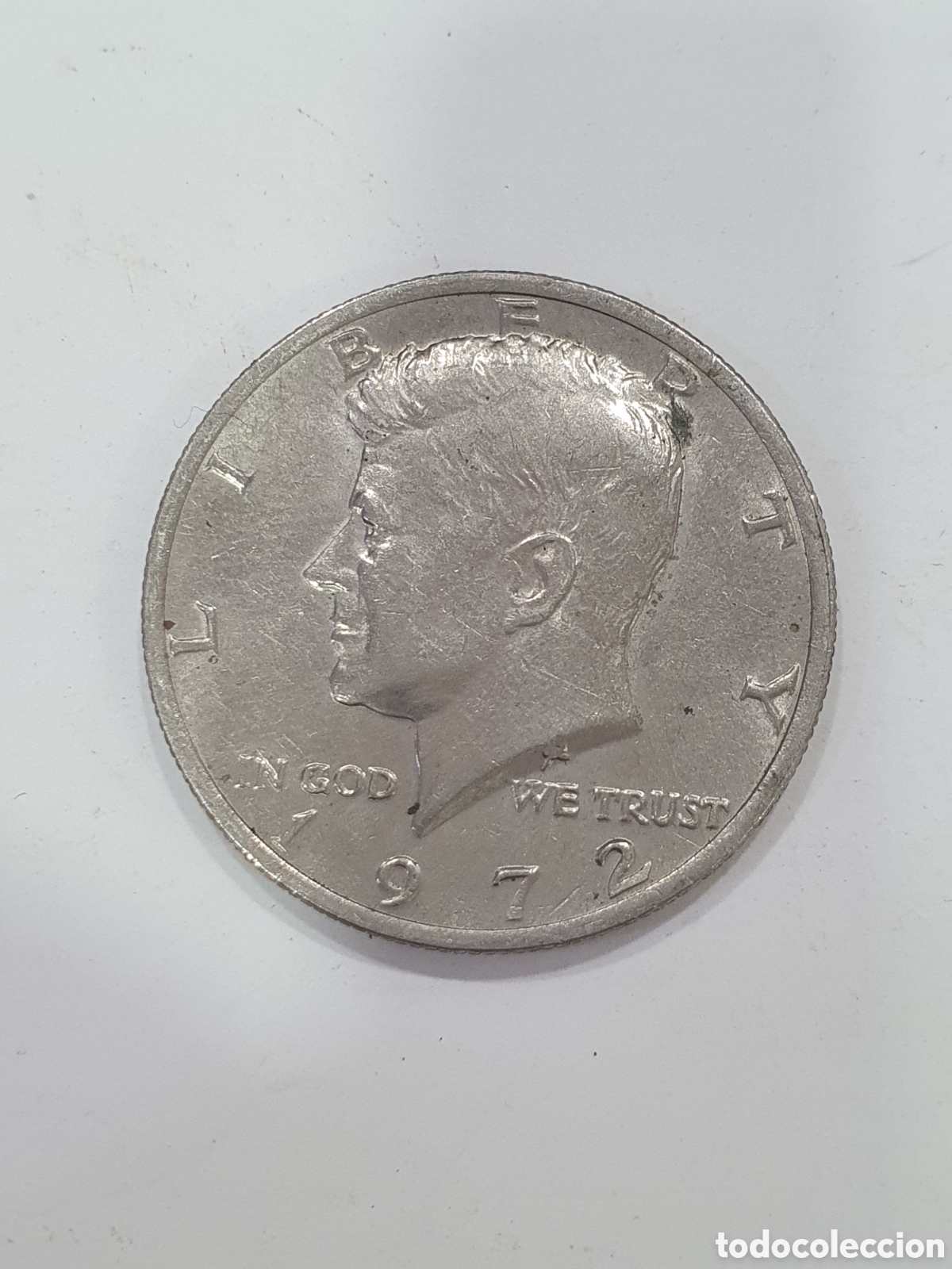 Alte M&uuml;nzen aus Amerika: Moneda medio dolar 1972. (L46)