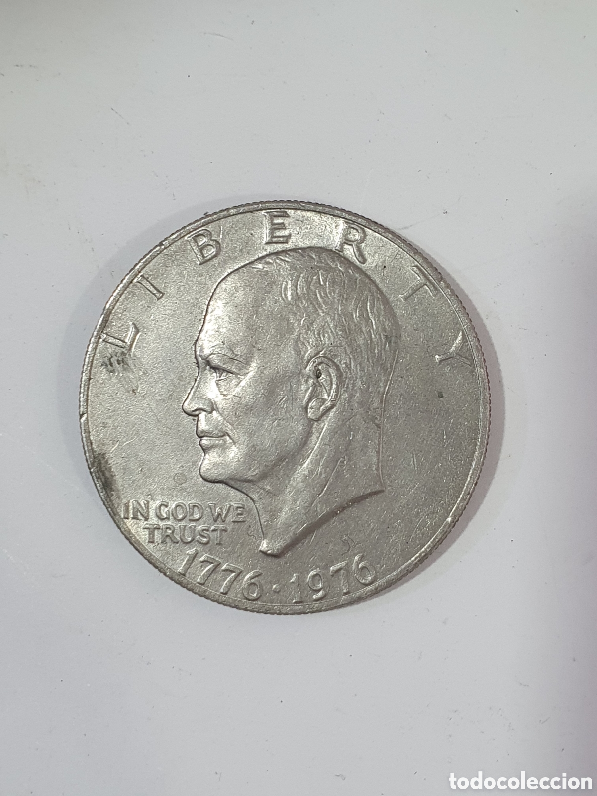 Alte M&uuml;nzen aus Amerika: Moneda 1 d&oacute;lar 1976. Eisenhower. (L46)