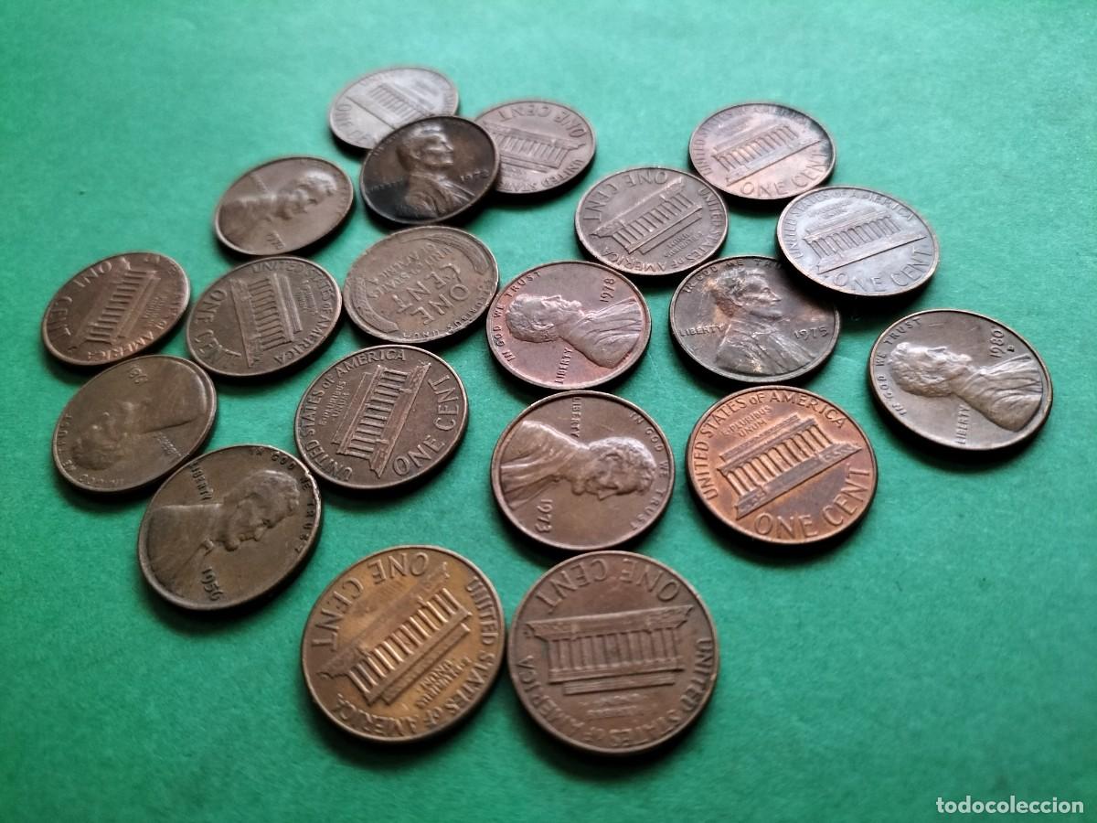 Monete antiche di America: (E.UNIDOS)(COBRE) LOTE DE MONEDAS ANTERIORES A 1983
