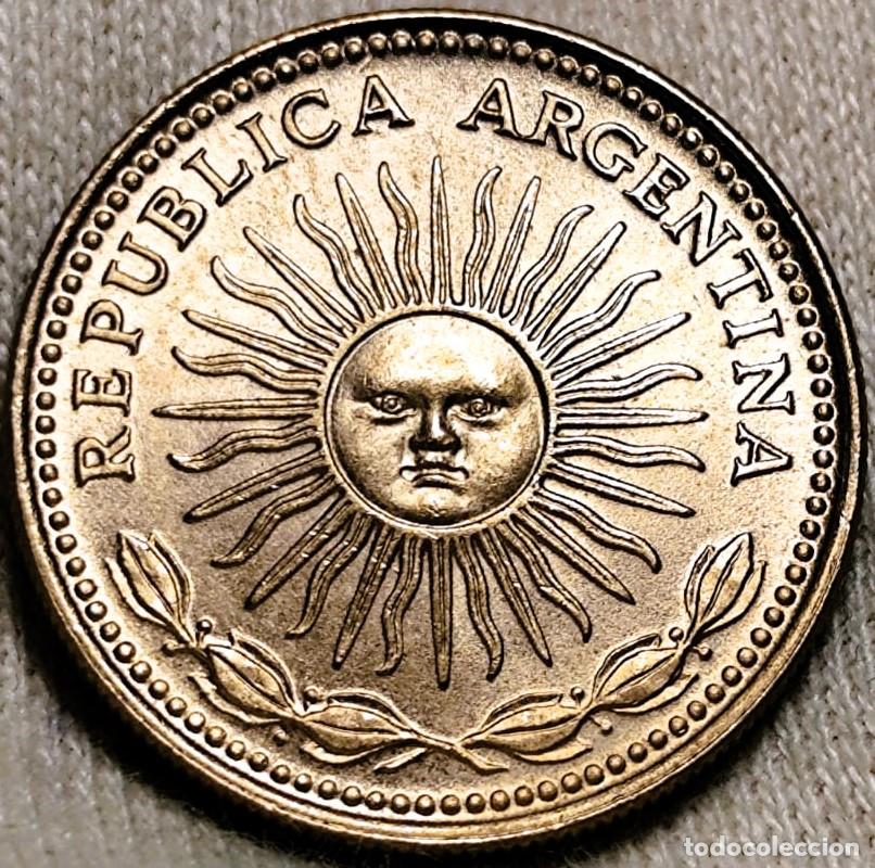 Moedas antigas da Am&eacute;rica: Argentina &ndash; 1 Peso 1976 &ndash; Bronce de aluminio &ndash; Sin Circular (SC) &ndash; Lote 2420