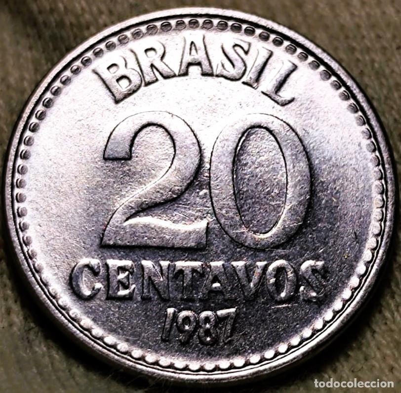 Monete antiche di America: Brasil &ndash; 20 Centavos 1987 &ndash; Sin Circular (SC) Lote 2434
