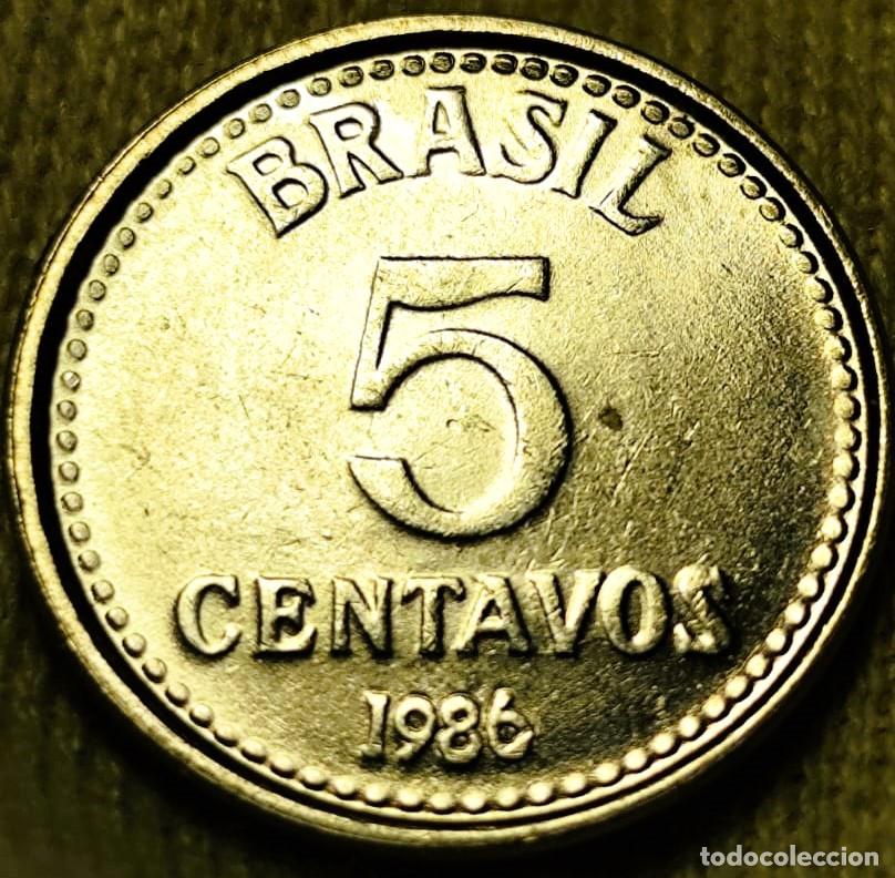 Monnaies anciennes d'Am&eacute;rique: Brasil 5 Centavos 1986 Sin Circular Lote 2436