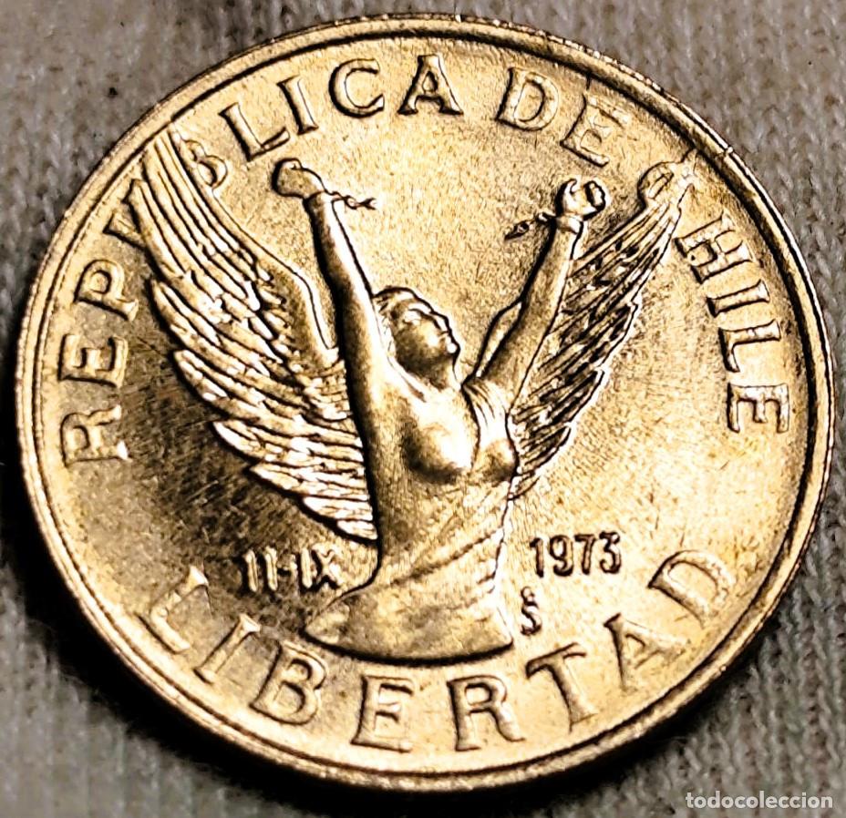 Moedas antigas da Am&eacute;rica: Chile &ndash; 5 Pesos 1989 &ndash; Sin Circular (SC) Lote 2384