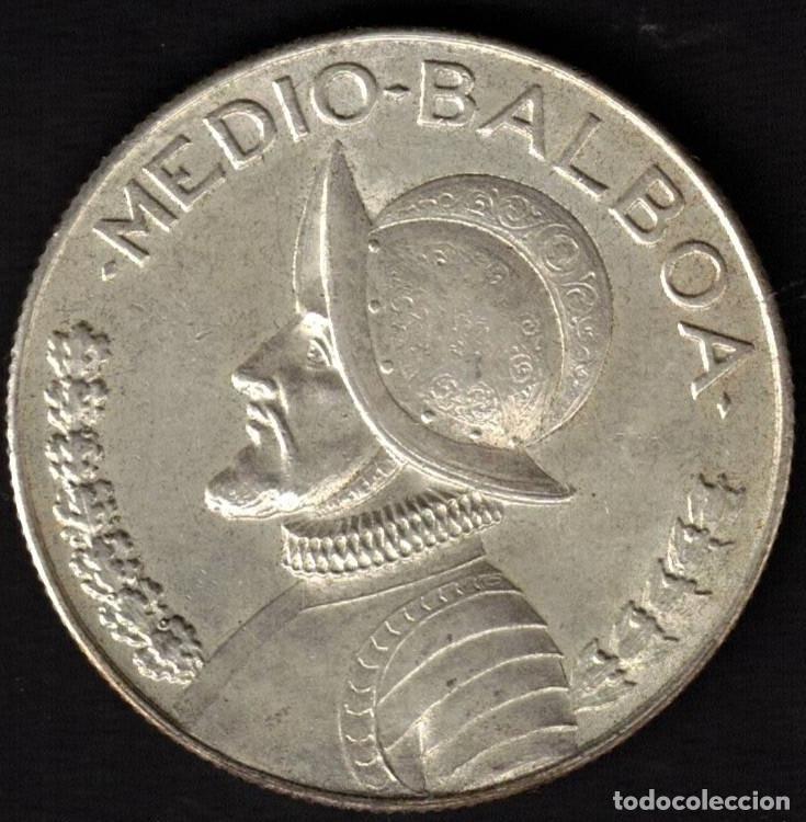 Monedas antiguas de Am&eacute;rica: MONEDA PANAMA 1/2 BALBOA 1947 - PLATA