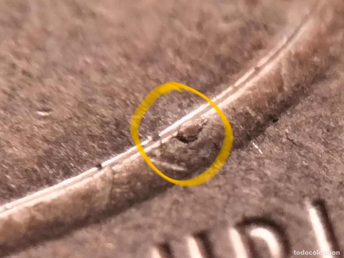 Monnaies anciennes d'Am&eacute;rique: (E.UNIDOS-ERROR)(2014 D) ONE CENT EXCESO DE METAL EN ESCUDO