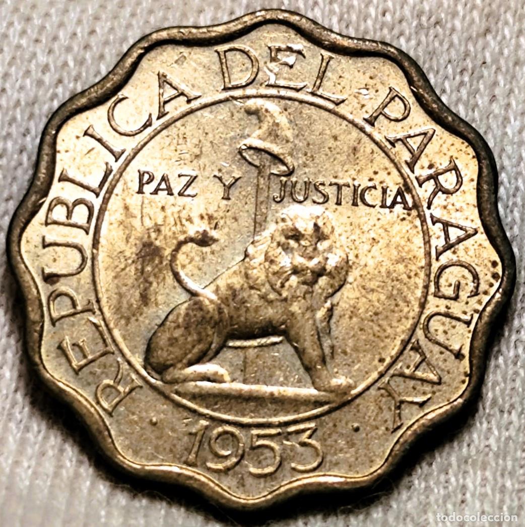 Monete antiche di America: Paraguay 15 C&eacute;ntimos, 1953, Sin Circular (SC) Lote 2367