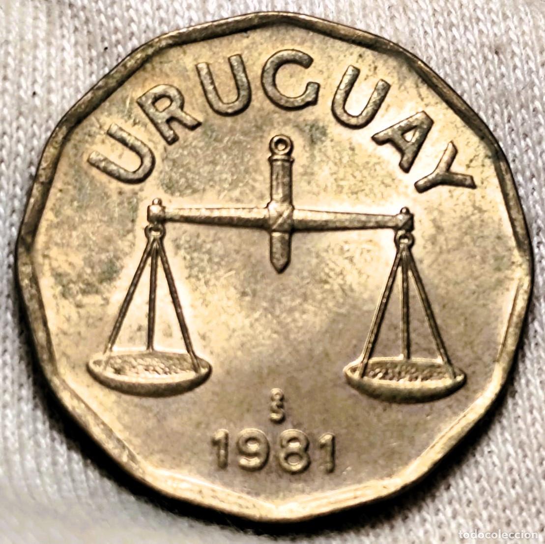 Alte M&uuml;nzen aus Amerika: Uruguay 50 cent&eacute;simos, 1981, Sin Circular (SC) Lote 2365